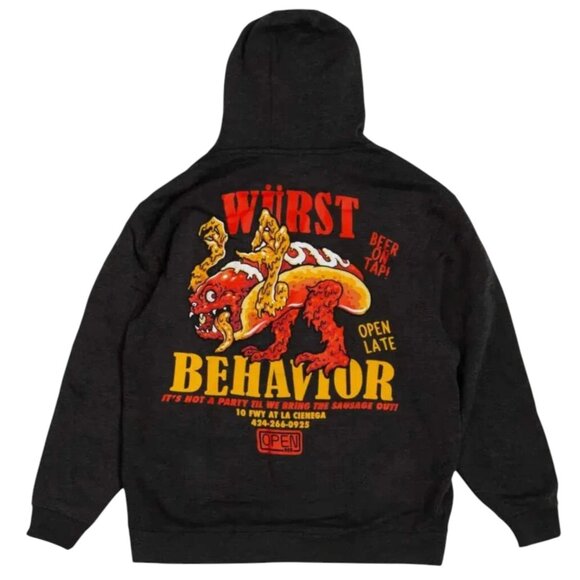 Open 925 Men's Hoodie Wurst Monster Hoodie Grey Unisex - Picture 1 of 4